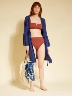 Sujetador De Bikini De Microfibra Con Textura - NARANJA -Zalaris Tienda sujetador de bikini de microfibra con textura naranja zp132 1 frb5