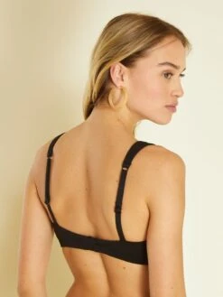 Sujetador De Bikini De Nido De Abeja Posoperatorio - Negro -Zalaris Tienda sujetador de bikini de nido de abeja posoperatorio negro zp170 1 frb2