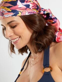 Sujetador De Bikini De Triángulo Premamá - Negro Iris -Zalaris Tienda sujetador de bikini de triangulo premama negro iris zq212 1 frb3