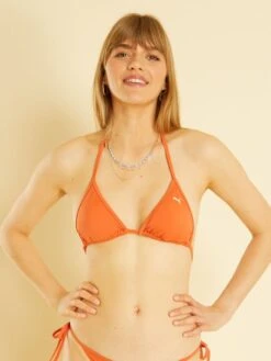 Sujetador De Bikini De Triángulo 'Puma' - NARANJA -Zalaris Tienda sujetador de bikini de triangulo puma naranja za289 3 frb3