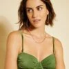 Sujetador De Bikini Satinado - Verde Pino -Zalaris Tienda sujetador de bikini satinado verde pino zp135 2 frb1
