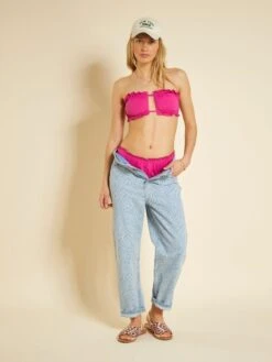 Sujetador De Bikini Tipo Bandeau - Rosa Casis -Zalaris Tienda sujetador de bikini tipo bandeau rosa casis zq287 2 frb3