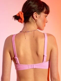 Sujetador De Bikini Tipo Top Con Almohadillas Extraíbles - ROSA -Zalaris Tienda sujetador de bikini tipo top con almohadillas extraibles rosa zq251 3 frb3