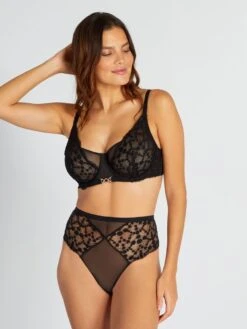 Sujetador De Encaje Copas D Y E - Negro -Zalaris Tienda sujetador de encaje copas d y e negro aet30 2 frb4