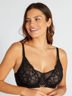 Sujetador De Encaje Copas D Y E - Negro -Zalaris Tienda sujetador de encaje copas d y e negro aet30 2 frb5