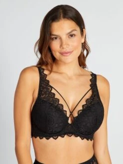Sujetador De Encaje D Y E - Negro