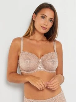 Sujetador De Encaje Floral 'Bestform' - BEIGE