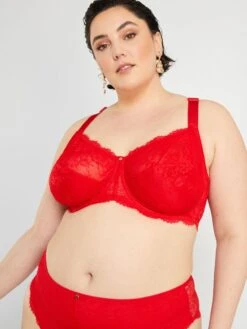 Sujetador De Encaje - Rojo