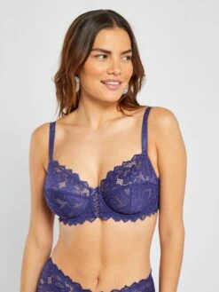 Sujetador De Encaje 'Sans Complexe' - AZUL -Zalaris Tienda sujetador de encaje sans complexe azul att77 2 frb3