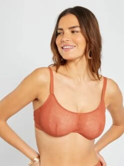 Sujetador De Encaje 'Sans Complexe' - NARANJA