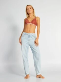 Sujetador De Triángulo De Encaje - ROJO 11 Sujetador De Triángulo De Encaje - ROJO -Zalaris Tienda sujetador de triangulo de encaje rojo alh73 2 frb4