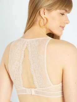 Sujetador De Triángulo De Encaje - Viejo Rosa -Zalaris Tienda sujetador de triangulo de encaje viejo rosa aah79 1 frb3