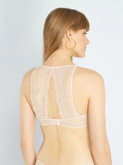 Sujetador De Triángulo De Encaje - Viejo Rosa -Zalaris Tienda sujetador de triangulo de encaje viejo rosa aah79 1 frb4