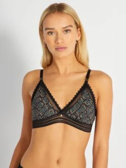 Sujetador De Triángulo 'Mojito Lingerie' - NEGRO -Zalaris Tienda sujetador de triangulo mojito lingerie negro aup92 1 frb4