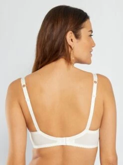 Sujetador De Tul Bordado 'Sans Complexe' - Marfil -Zalaris Tienda sujetador de tul bordado sans complexe marfil tk230 1 frb4