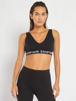 Sujetador Deportivo Con Almohadillas Extraíbles - Negro