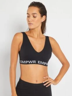 Sujetador Deportivo Con Almohadillas Extraíbles - Negro -Zalaris Tienda sujetador deportivo con almohadillas extraibles negro zb470 1 frb4