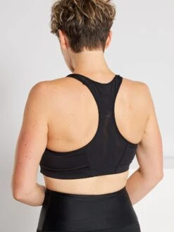 Zalaris Tienda -Zalaris Tienda sujetador deportivo posoperatorio de microfibra negro ve900 1 frb2