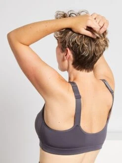 Sujetador Deportivo Postoperatorio 'Octubre Rosa' - Gris Antracita -Zalaris Tienda sujetador deportivo postoperatorio octubre rosa gris antracita xq122 1 frb2