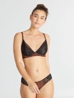 Sujetador Halter De Encaje - CAMELLO/NEGRO -Zalaris Tienda sujetador halter de encaje camellonegro ato73 1 frb2