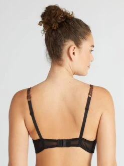 Sujetador Halter De Encaje - CAMELLO/NEGRO -Zalaris Tienda sujetador halter de encaje camellonegro ato73 1 frb3