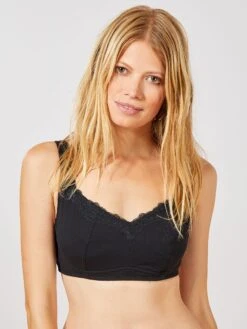 Sujetador Postoperatorio De Algodón 'Octubre Rosa' - Negro -Zalaris Tienda sujetador postoperatorio de algodon octubre rosa negro wg177 2 frb5