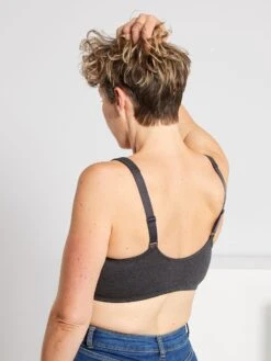 Sujetador Postoperatorio 'Outubro Rosa' - Gris Oscuro -Zalaris Tienda sujetador postoperatorio outubro rosa gris oscuro wg176 1 frb2