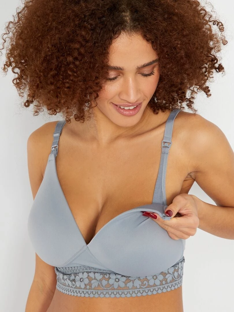 Sujetador Premamá Soft Touch - AZUL 4 Sujetador Premamá Soft Touch - AZUL - Imagen 2