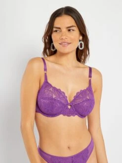 Sujetador 'Sans Complexe' De Encaje - PURPURA