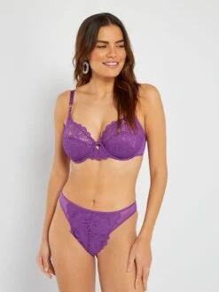 Sujetador 'Sans Complexe' De Encaje - PURPURA -Zalaris Tienda sujetador sans complexe de encaje purpura atu22 1 frb4