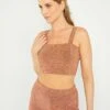 Top Cropped De Punto Suave - COBRE