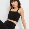 Top Cropped De Punto Suave - NEGRO -Zalaris Tienda top cropped de punto suave negro asw88 2 frb1