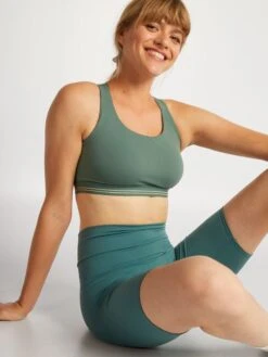 Top De Deporte - Verde Gris