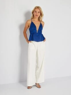 Top De Tirantes Finos - AZUL -Zalaris Tienda top de tirantes finos azul ato74 1 frb3