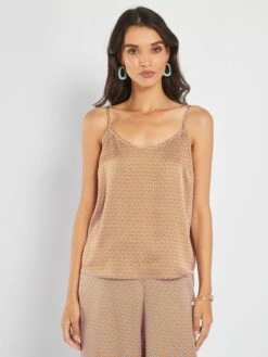 Top De Tirantes Finos - BEIGE -Zalaris Tienda top de tirantes finos beige aea18 1 frb4