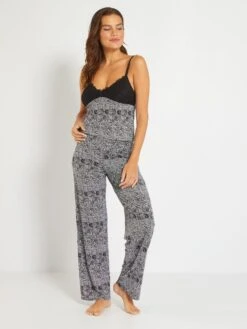 Top 'Envie De Lingerie' - Negro/blanco -Zalaris Tienda top envie de lingerie negroblanco zg663 1 frb3