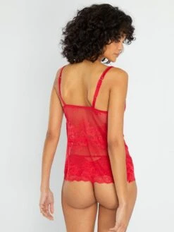Top Lencero 'Envie De Lingerie' - Rojo -Zalaris Tienda top lencero envie de lingerie rojo zs720 2 frb2