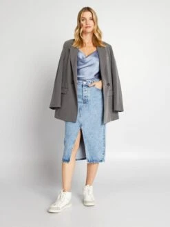 Top Satinado - Azul -Zalaris Tienda top satinado azul axn36 1 frb2