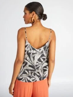 Top Satinado Con Tirantes Finos - NEGRO -Zalaris Tienda top satinado con tirantes finos negro acw49 5 frb4