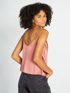 Top Satinado - Rosa -Zalaris Tienda top satinado rosa axn36 2 frb3