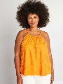 Top Texturizado Con Sisas Americanas - AS NARANJA -Zalaris Tienda top texturizado con sisas americanas as naranja awa30 1 frb3