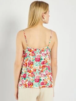 Top Vaporoso De Rayas - ROSA -Zalaris Tienda top vaporoso de rayas rosa zb011 8 frb3