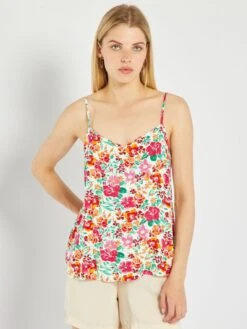 Top Vaporoso De Rayas - ROSA -Zalaris Tienda top vaporoso de rayas rosa zb011 8 frb4