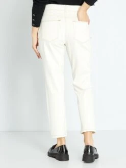 Vaquero Mom Con Talle Muy Alto - L32 - BLANCO -Zalaris Tienda vaquero mom con talle muy alto l32 blanco zk670 2 frb3