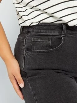 Vaquero Mom De Tiro Alto L28 - 5 Bolsillos - NEGRO -Zalaris Tienda vaquero mom de tiro alto l28 5 bolsillos negro acm09 1 frb5