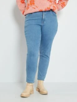 Vaquero Mom Elástico - AZUL