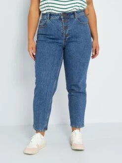 Vaquero Mom Fit - L30 - AZUL