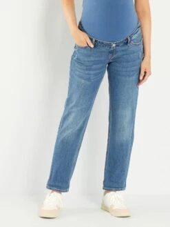 Vaquero Mom Premamá Elástico - AZUL -Zalaris Tienda vaquero mom premama elastico azul add64 2 frb4