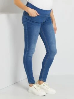 Vaquero Premamá Super Skinny Banda Baja - AZUL -Zalaris Tienda vaquero premama super skinny banda baja azul xm590 3 frb4