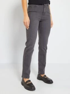 Vaquero Recto De Talle Alto - L30 - GRIS -Zalaris Tienda vaquero recto de talle alto l30 gris zk742 2 frb2